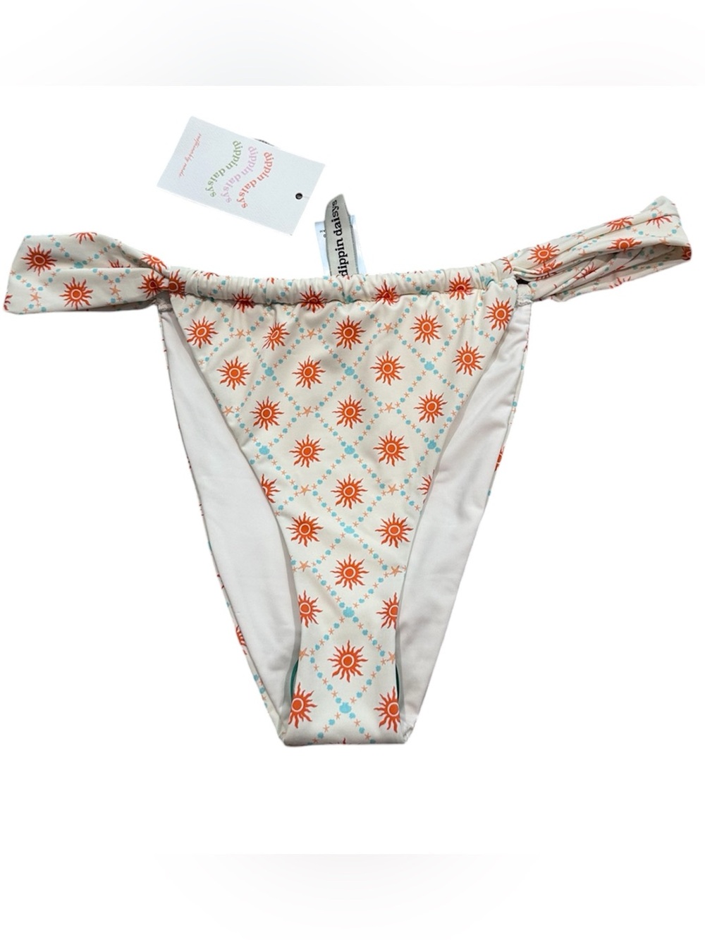 Dippin Daisys Swim Bikini Bottom Size Large NWT Sun Tropics